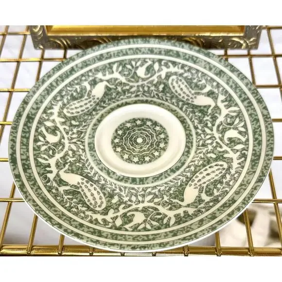 Hermès Paris “Early America” Porcelain Cup & Saucer Vintage 2005 France - Picture 7 of 9